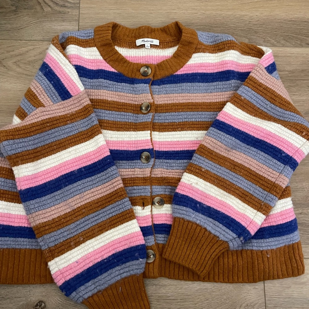 Madewell Multicolor Striped Cardigan